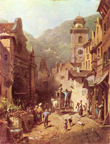 A visita do pai, 1870 – Carl Spitzweg Carl Spitzweg Artemis Reproduction