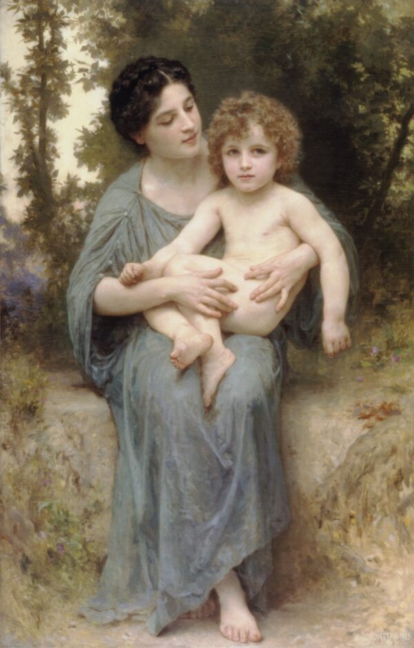 O jovem irmão – William Bouguereau William Bouguereau Artemis Reproduction