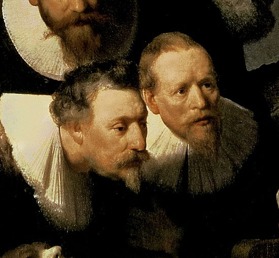 A lição de anatomia do Dr. Nicolaes Tulp, 1632 (detalhe 7543) – Rembrandt van Rijn Rembrandt van Rijn Artemis Reproduction