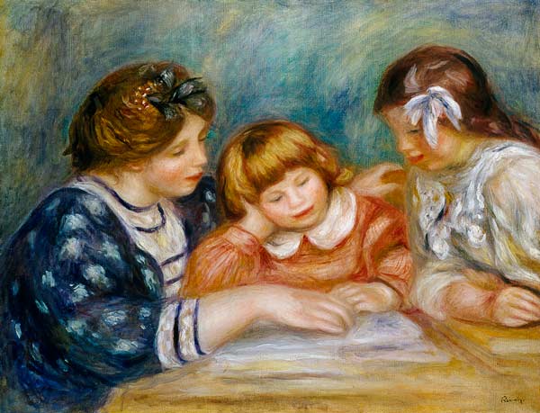 A lição – Pierre-Auguste Renoir Pierre-Auguste Renoir Artemis Reproduction