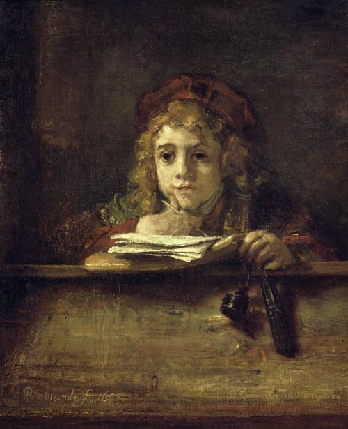 Tito à sua mesa – Rembrandt van Rijn Rembrandt van Rijn Artemis Reproduction