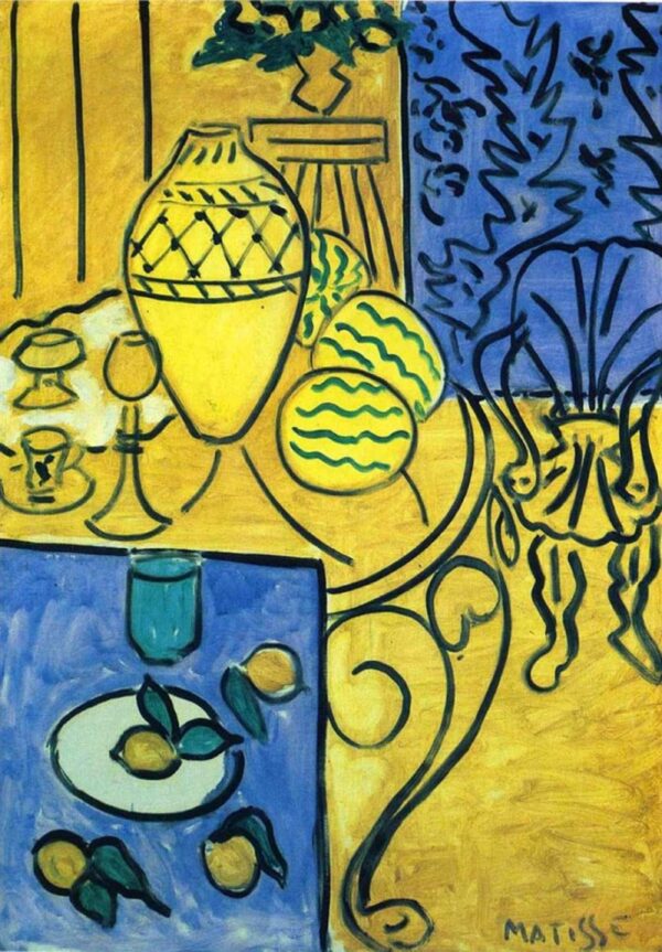 Interior em amarelo e azul – Matisse Henri Matisse Artemis Reproduction