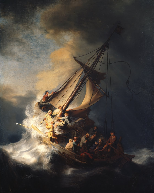 O Cristo na Tempestade do Mar da Galileia – Rembrandt van Rijn Quadros Populares Artemis Reproduction