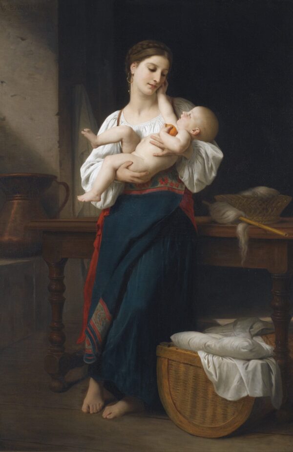 Mãe e filho – William Bouguereau William Bouguereau Artemis Reproduction