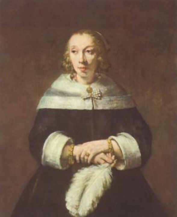 Retrato de uma dama com a pena de bota – Rembrandt van Rijn Rembrandt van Rijn Artemis Reproduction