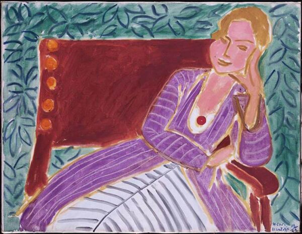 Jovem mulher sentada em um vestido persa – Matisse Henri Matisse Artemis Reproduction